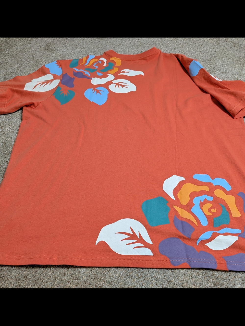 Staple Pigeon Floral Graphic T Shirt 3XL Orange Streetwear - Picture 14 of 16